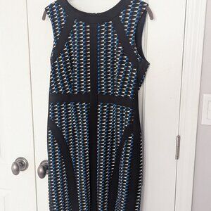 Donna Morgan Geometric Print Sheath Dress